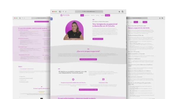 Página de inicio de la web de Arancha Rey